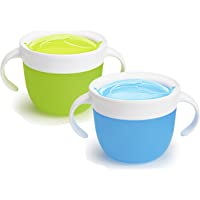 Los mejores  - Munchkin recipiente de Snack- azul-verde- pack de 2